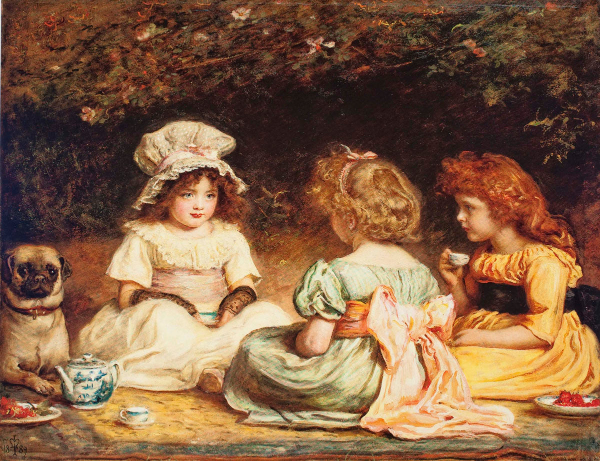 Thé de l'après-midi ou Les Potins - John Everett Millais