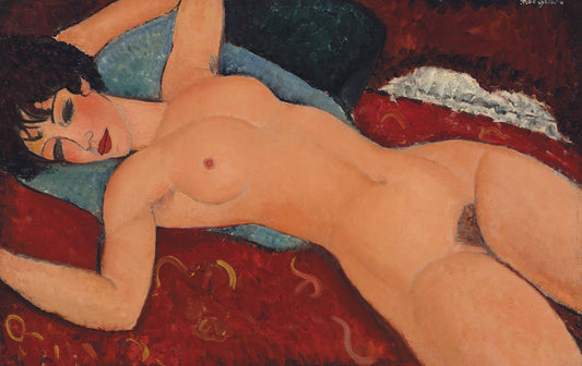 Reproduction du tableau « Nu couché - Amedeo Modigliani » par Alpha Reproduction en peinture à l’huile