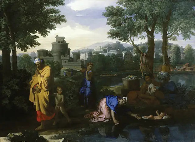 Moïse exposé sur les eaux - Nicolas Poussin - Alpha Reproduction