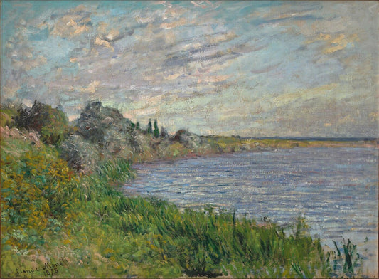 Reproduction du tableau « La Seine près de Vétheuil - Claude Monet » par Alpha Reproduction en peinture à l’huile