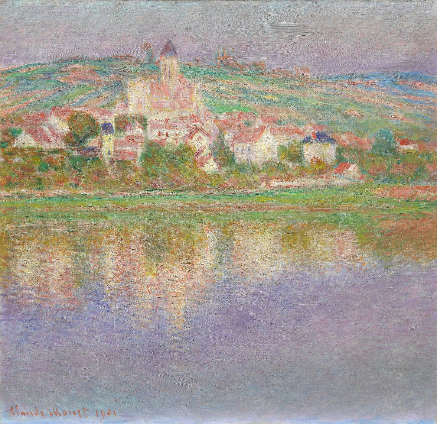 Reproduction du tableau « Vétheuil - Claude Monet » par Alpha Reproduction en peinture à l’huile