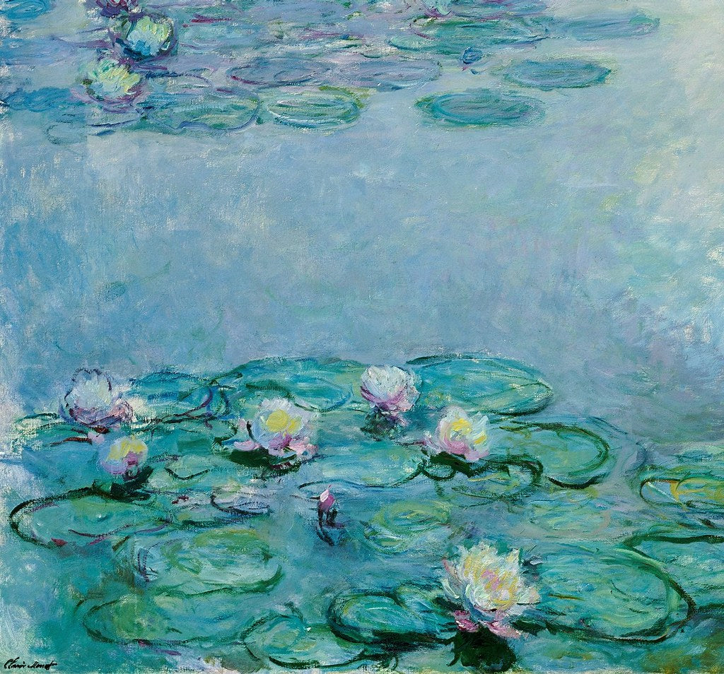 🌸 수련 – 클로드 모네의 꽃 클로즈업 디테일