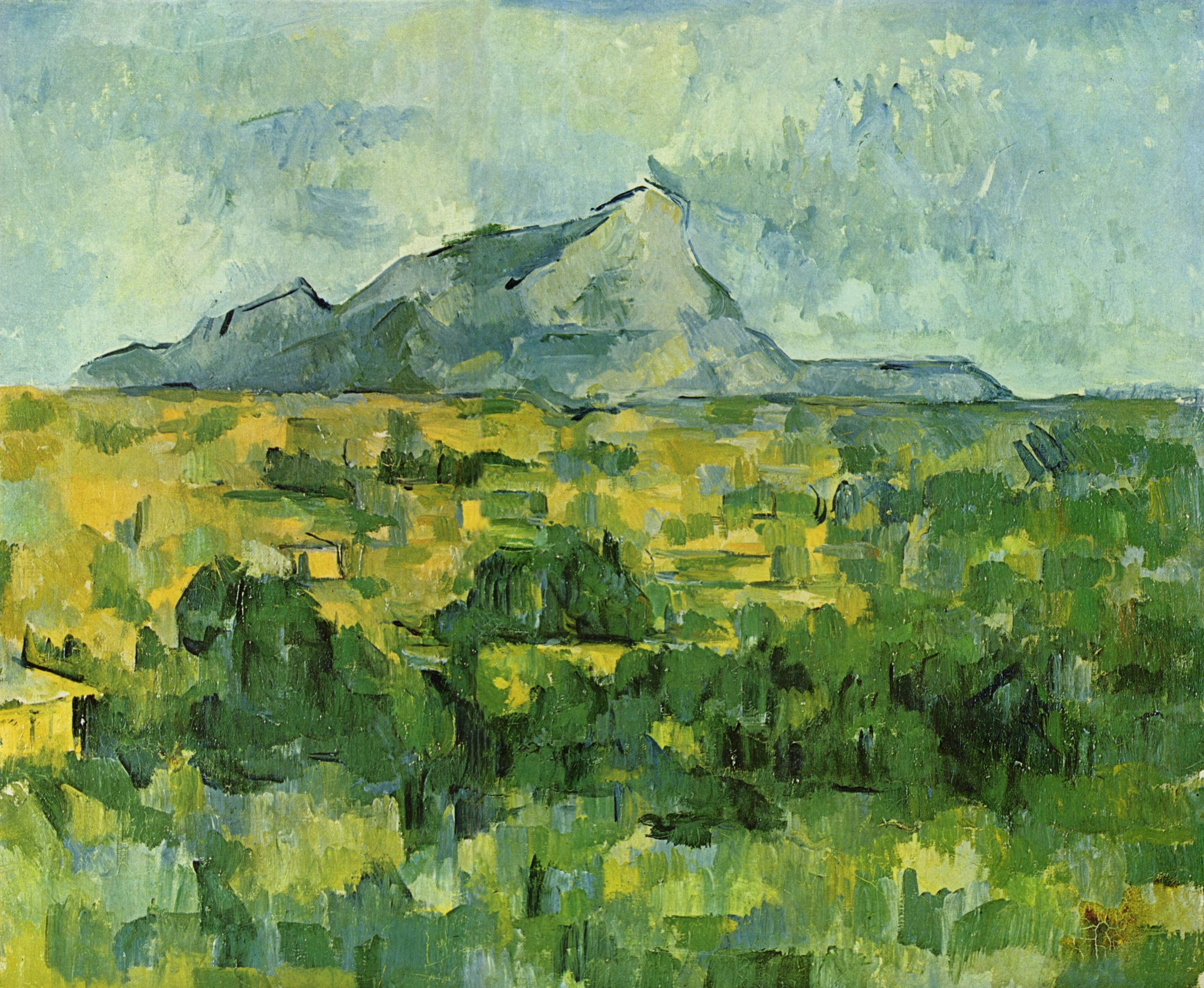 Reproduction du tableau « La Montagne Sainte-Victoire vue des Lauves - Paul Cézanne » par Alpha Reproduction en peinture à l’huile