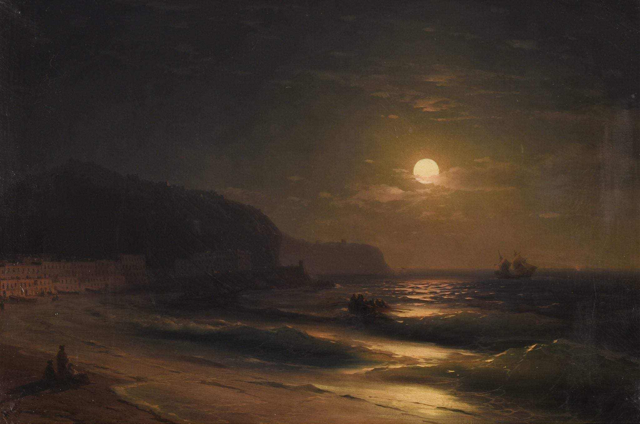 Nuit au clair de lune - Ivan Aïvazovski