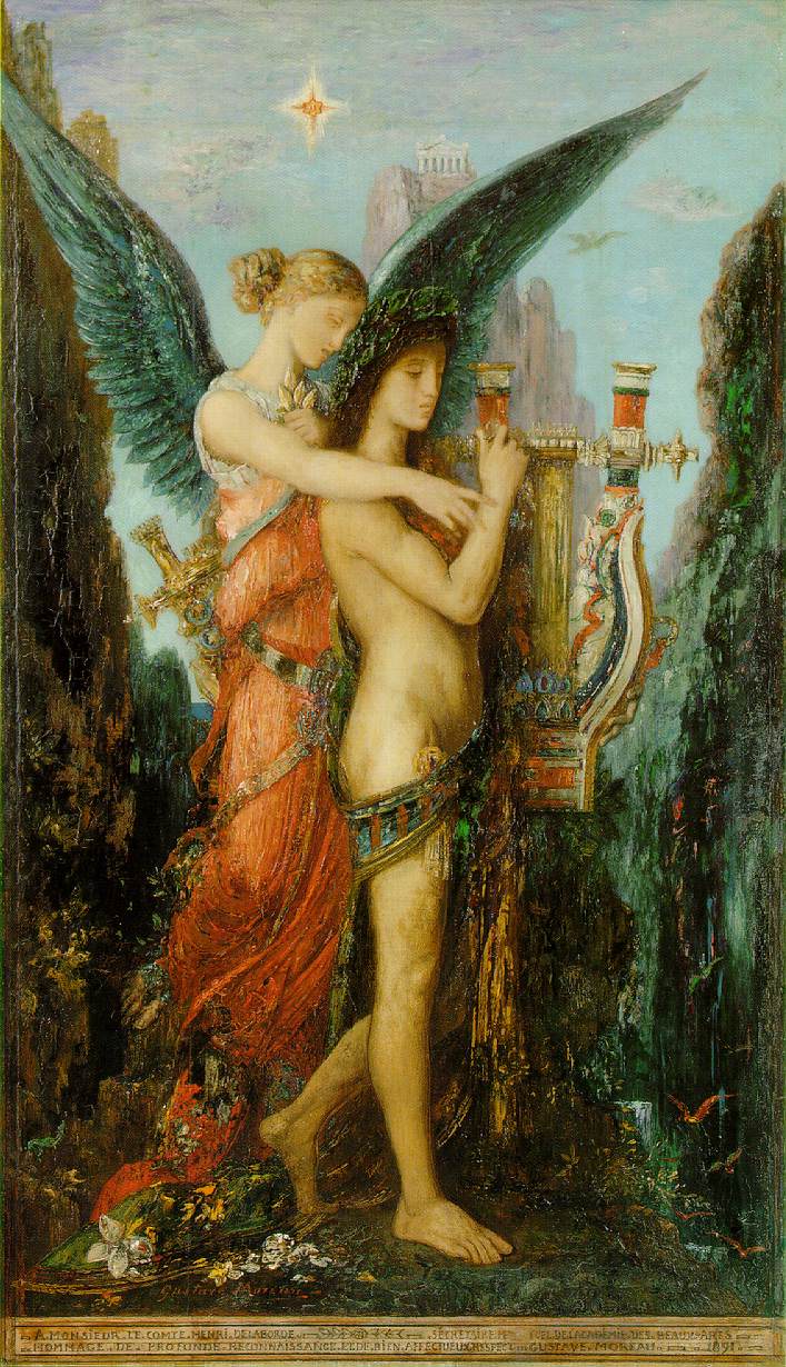 Hésiode et la Muse - Gustave Moreau