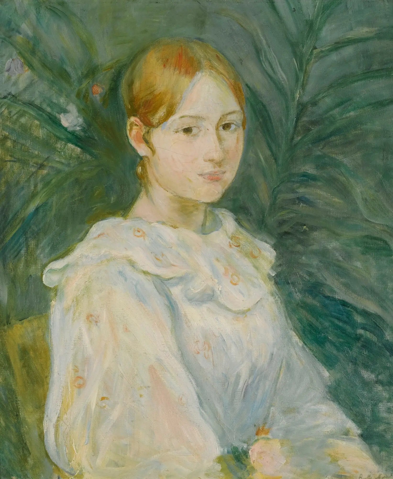 Reproduction du tableau « Alice Gamby en buste - Berthe Morisot » par Alpha Reproduction en peinture à l’huile