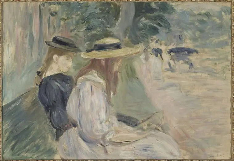 Reproduction du tableau « Sur un banc au bois de Boulogne - Berthe Morisot » par Alpha Reproduction en peinture à l’huile