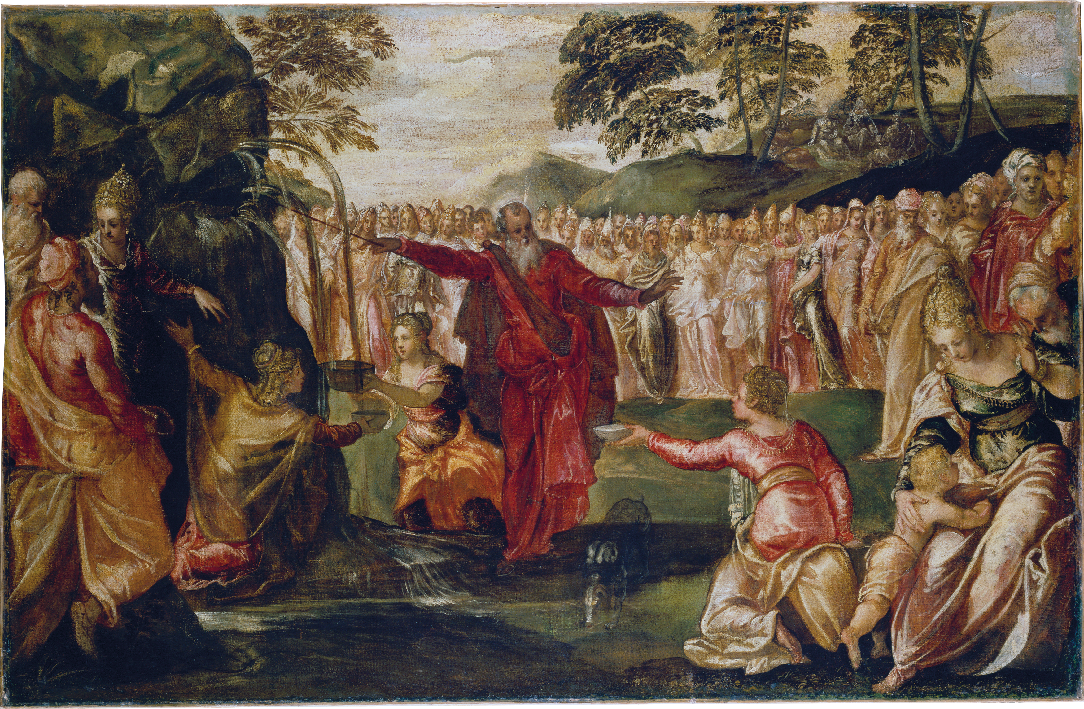 Moïse frappant le rocher - Jacopo Tintoretto