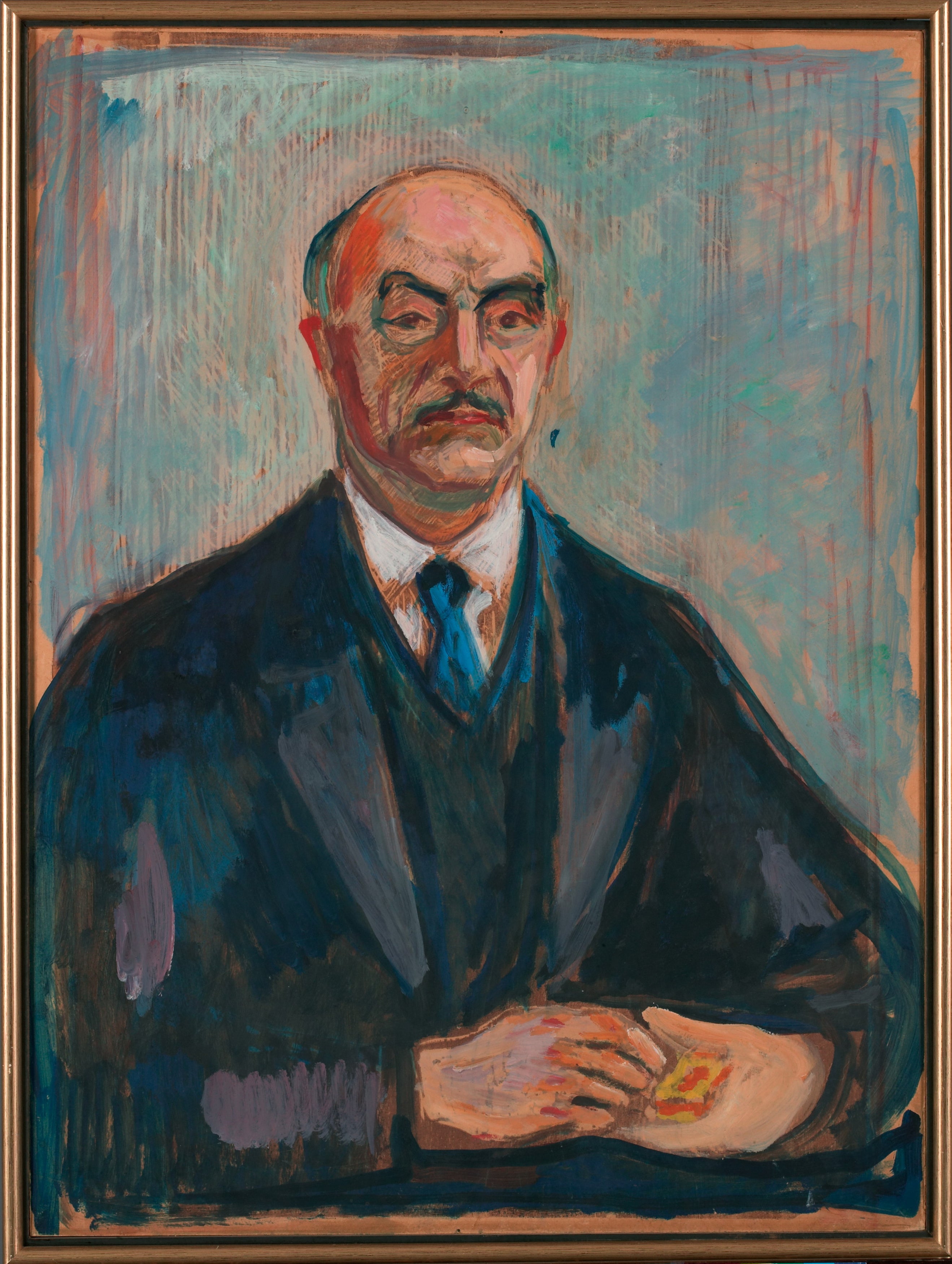 Reproduction du tableau « Fritz H. Frølich - Edvard Munch » par Alpha Reproduction en peinture à l’huile