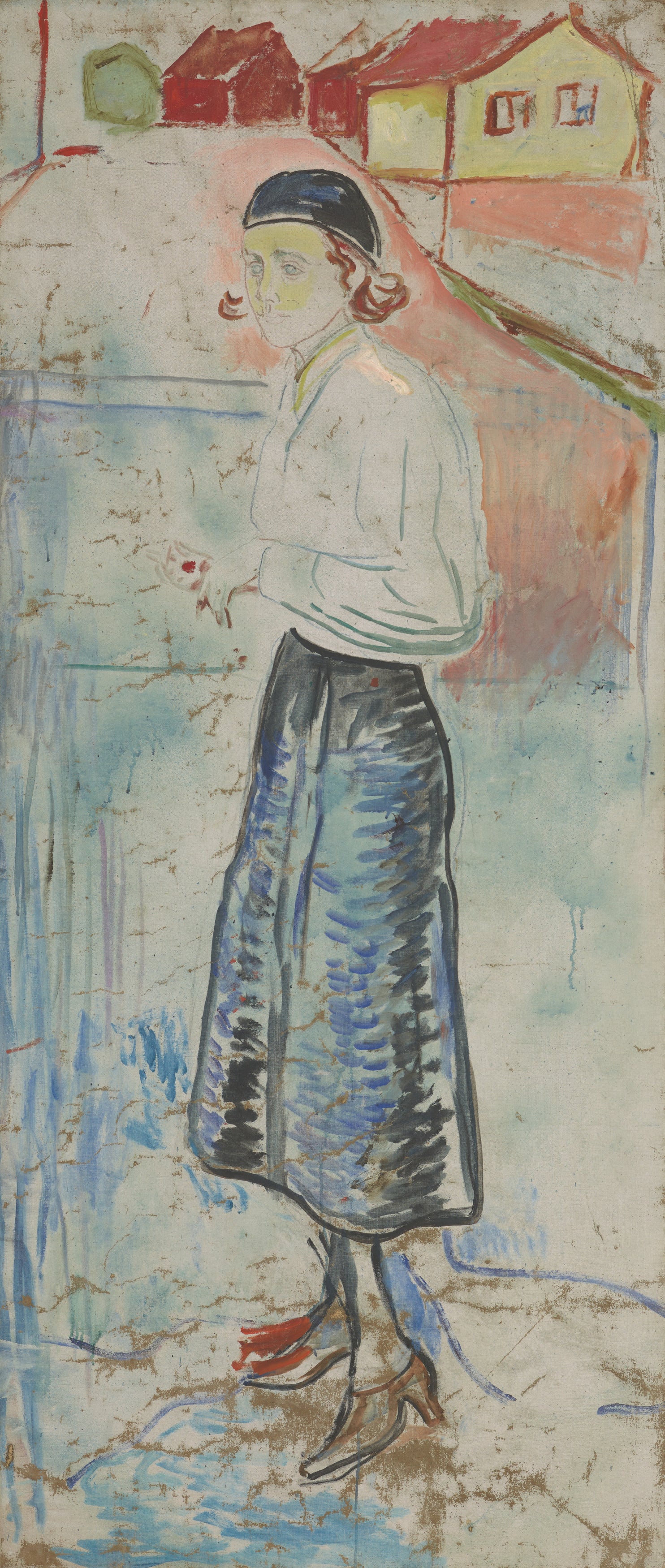 Reproduction du tableau « Hanna Brieschke à Åsgårdstrand - Edvard Munch » par Alpha Reproduction en peinture à l’huile