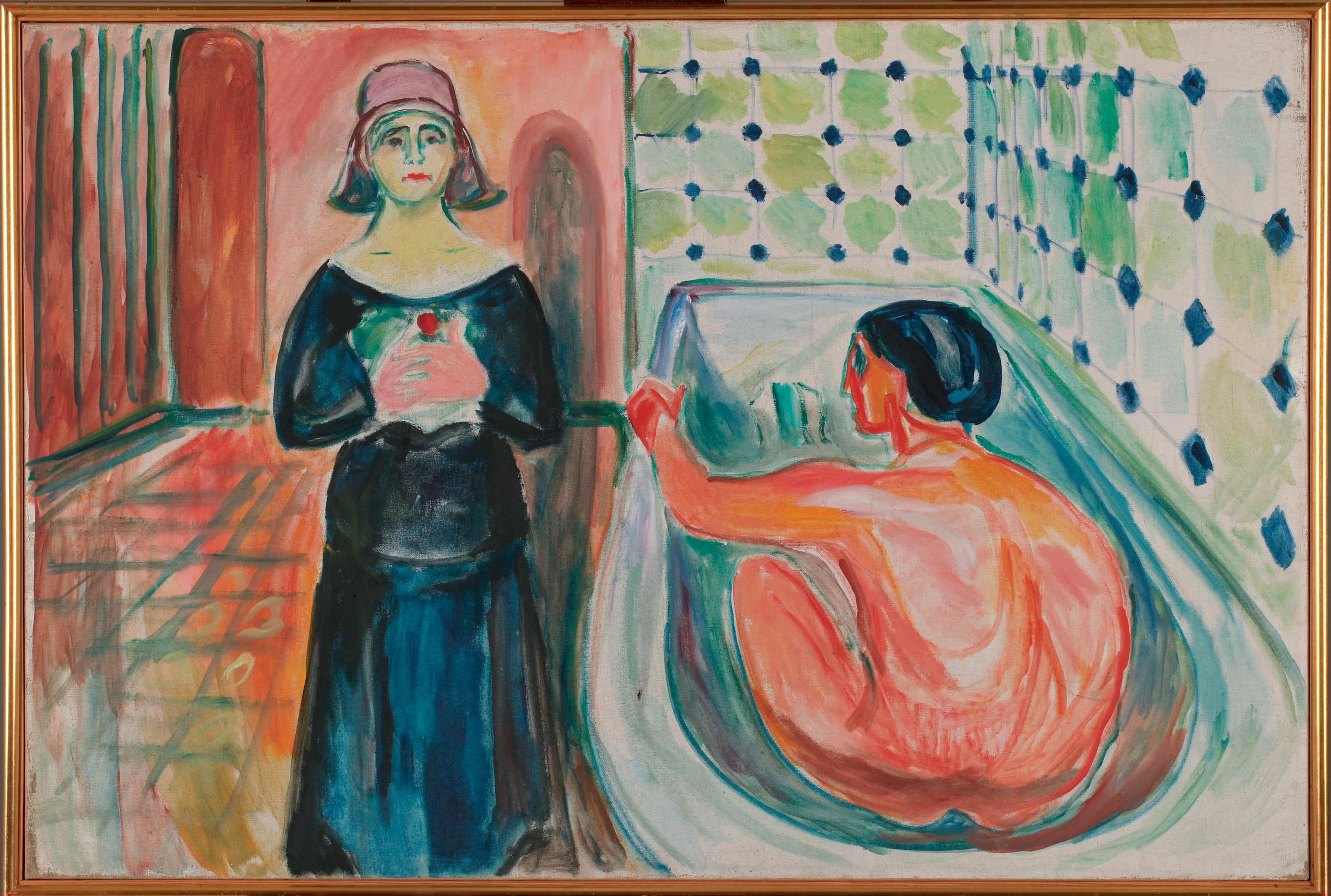 Reproduction du tableau « Marat au bain et Charlotte Corday - Edvard Munch » par Alpha Reproduction en peinture à l’huile