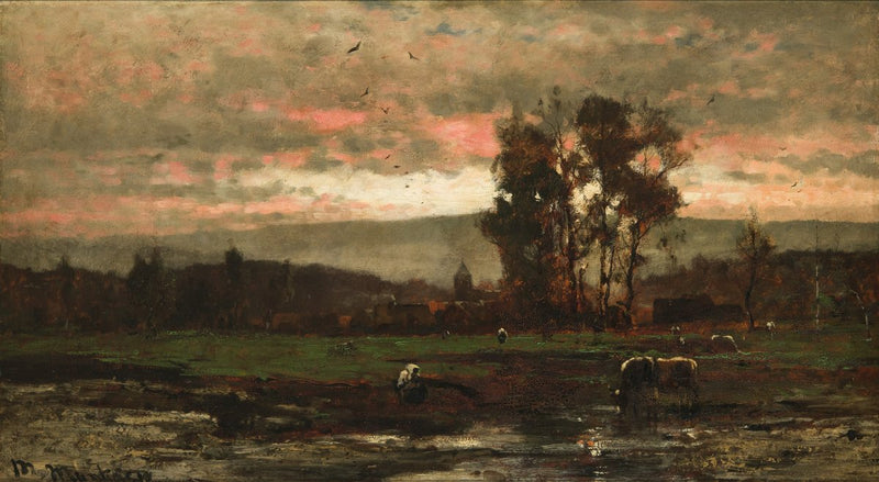 Paysage crépusculaire - Mihály Munkácsy