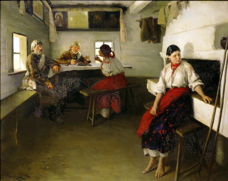 Les Entremetteurs - Mykola Pymonenko