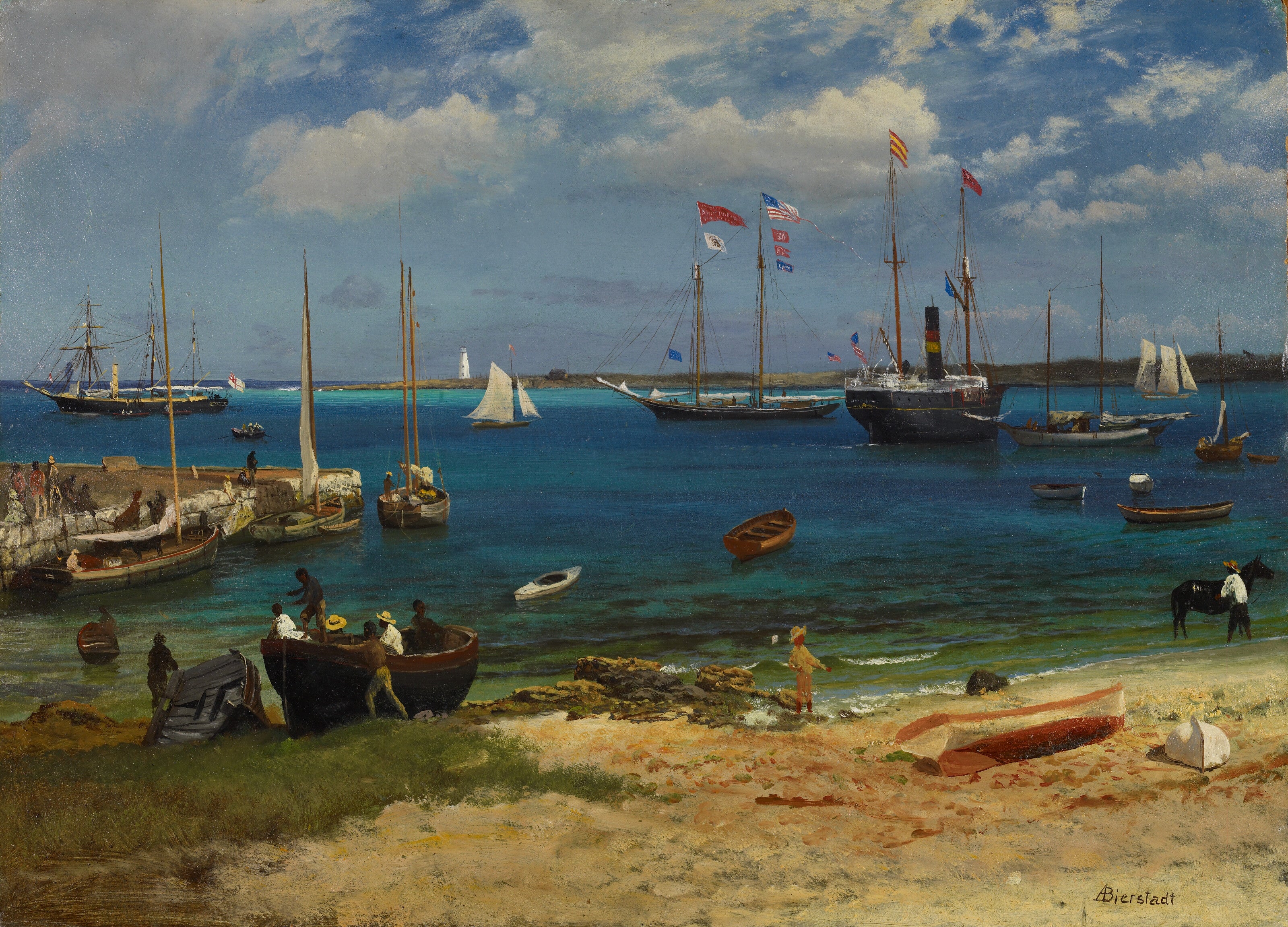 Port de Nassau - Albert Bierstadt