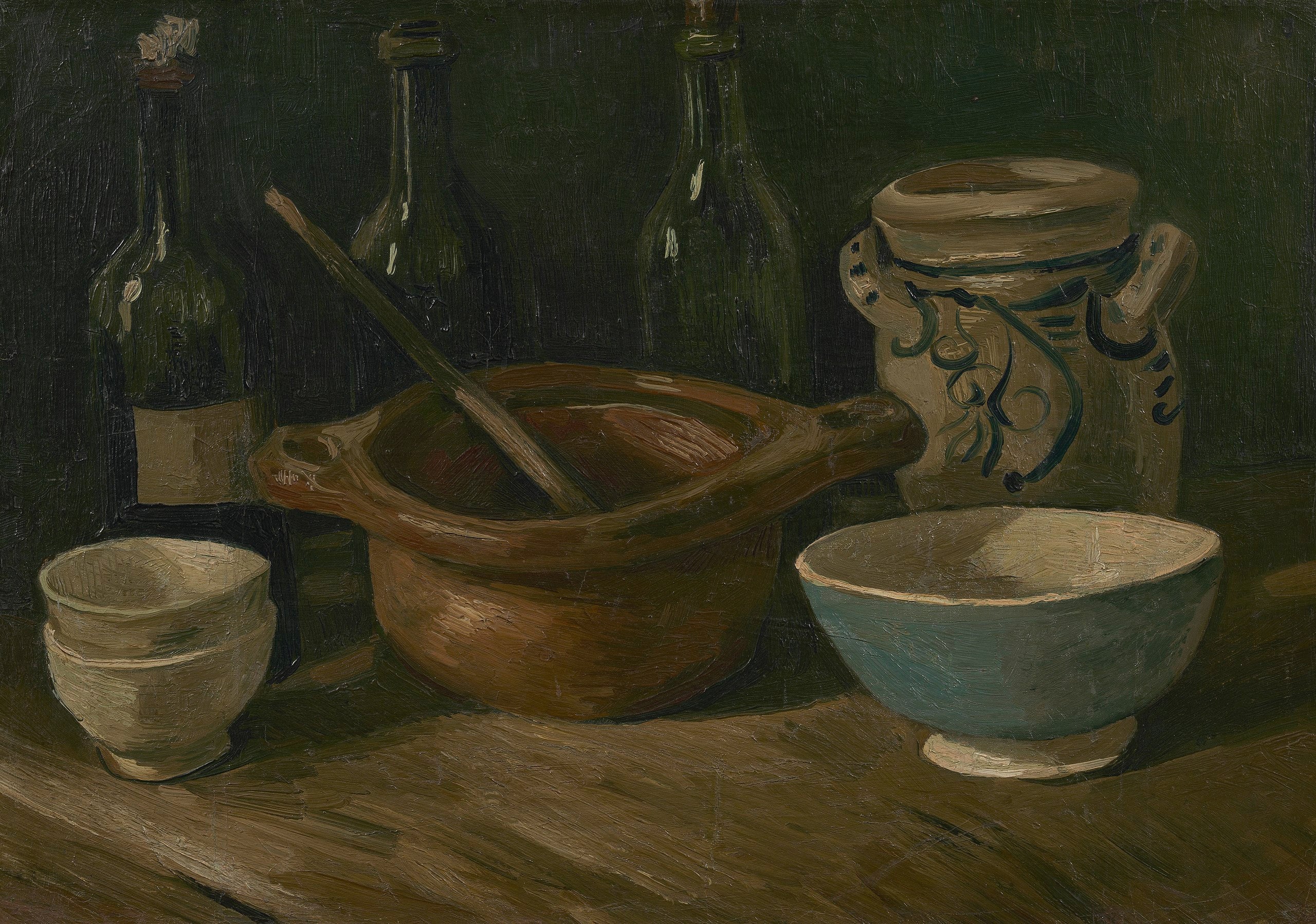 정물화와 도자기 및 병들 - Vincent van Gogh