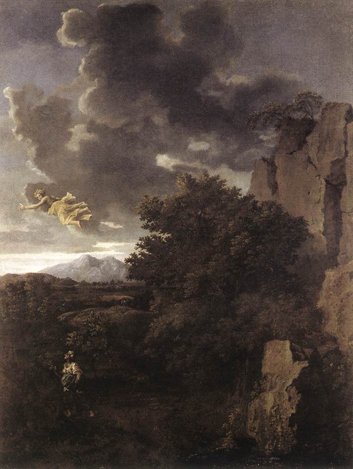 Paysage avec Agar et l'ange - Nicolas Poussin