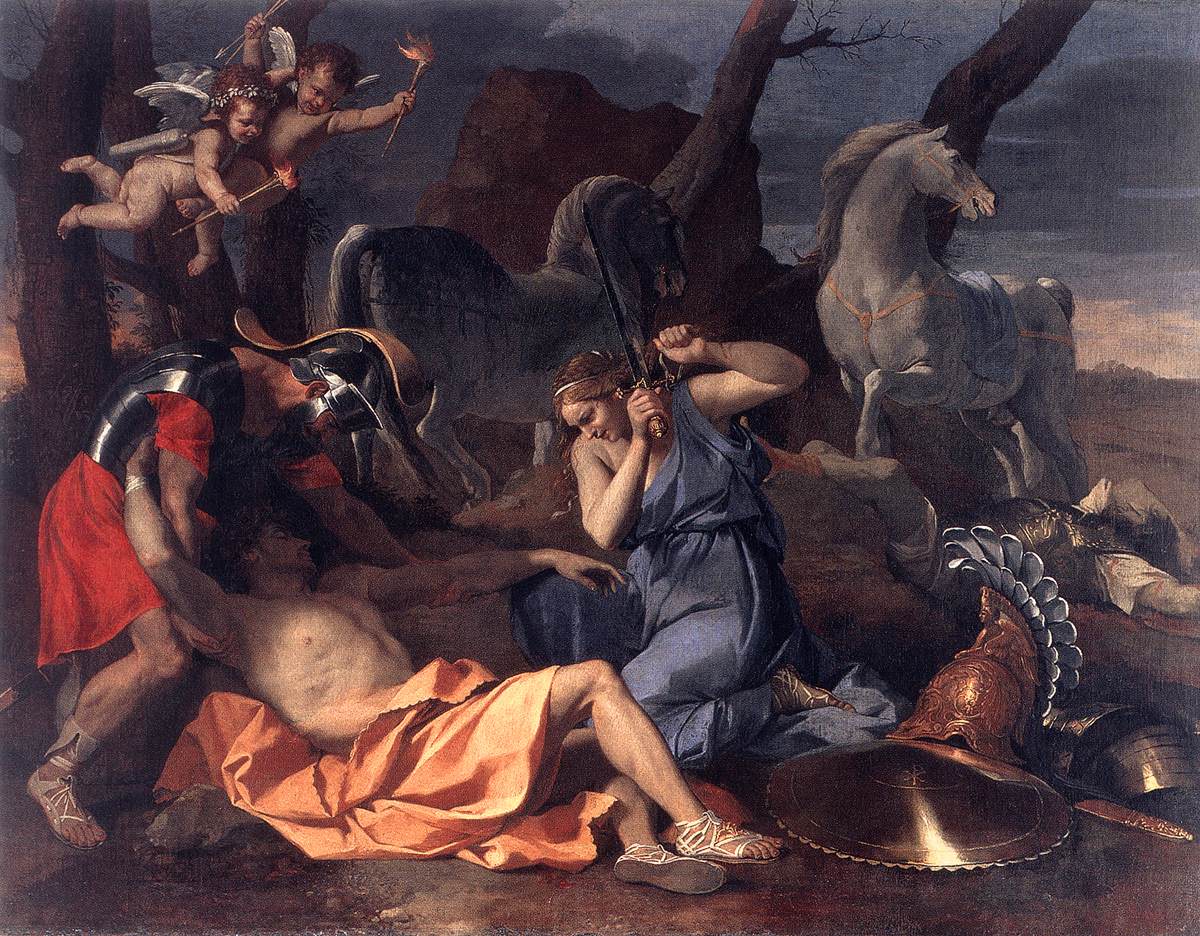Tancrède et Herminie - Nicolas Poussin