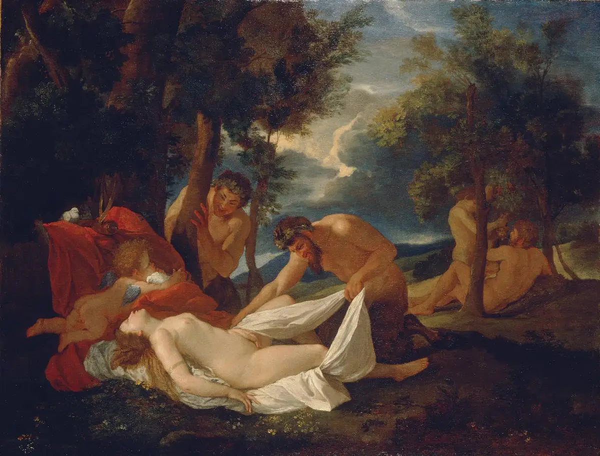 Vénus endormie surprise par des satyres - Nicolas Poussin - Alpha Reproduction