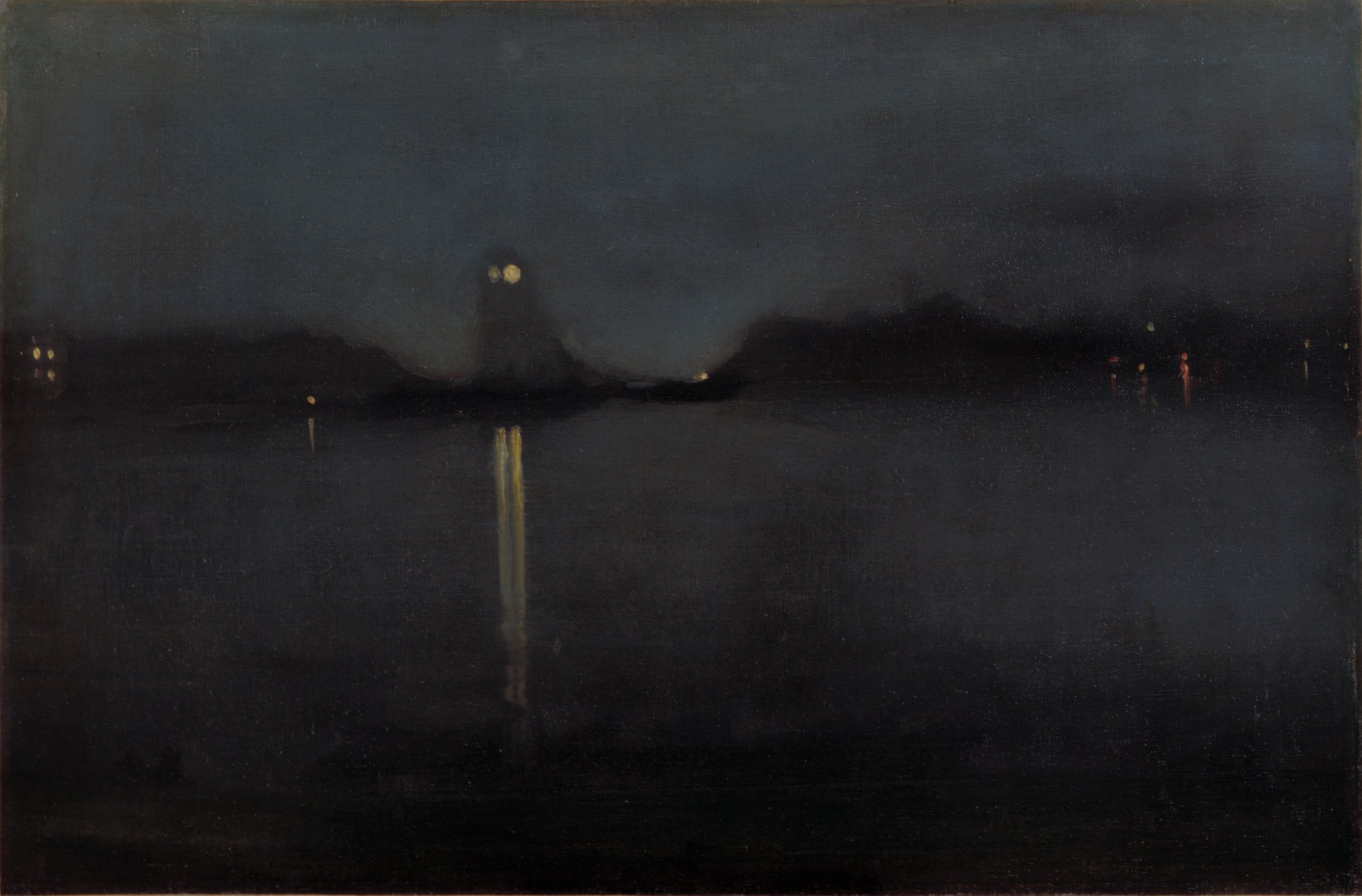 Reproduction du tableau « Nocturne - James Abbott McNeill Whistler » par Alpha Reproduction en peinture à l’huile