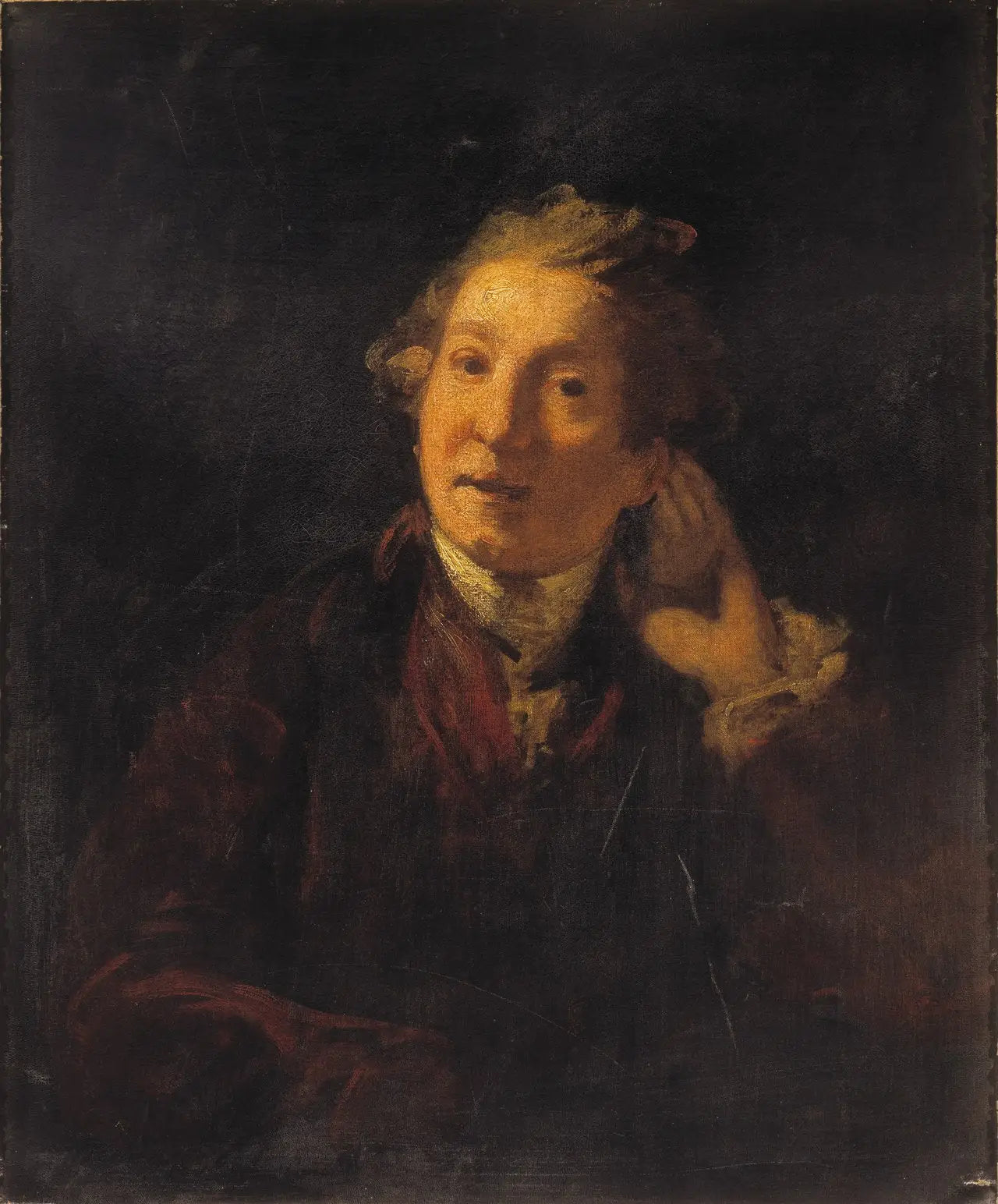 Autoportrait de l’artiste en homme sourd - Joshua Reynolds - Alpha Reproduction