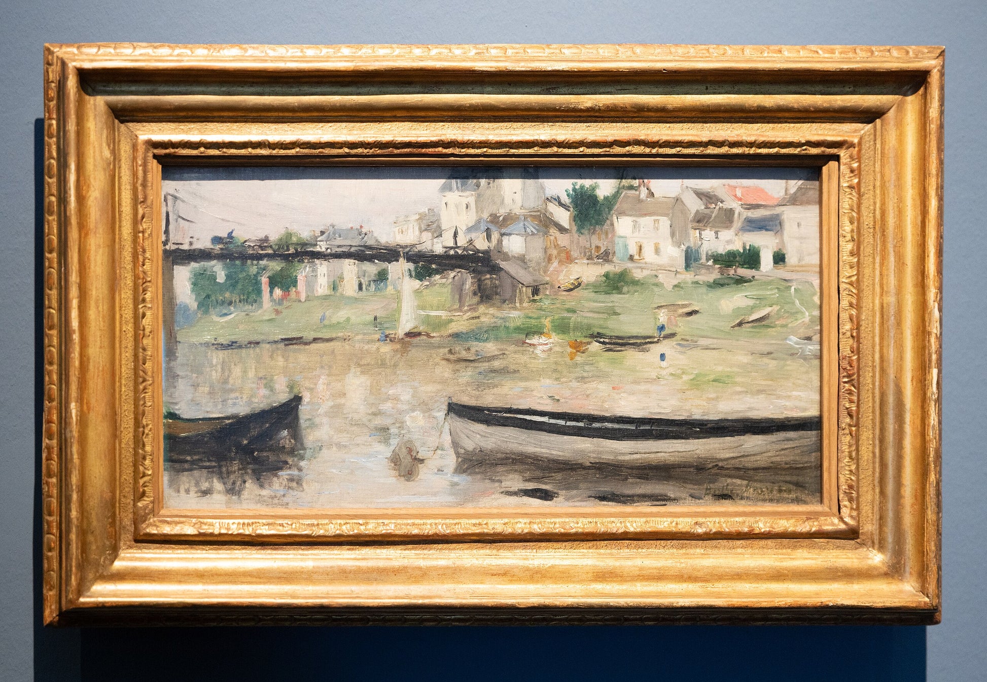Bateaux sur la Seine - Berthe Morisot