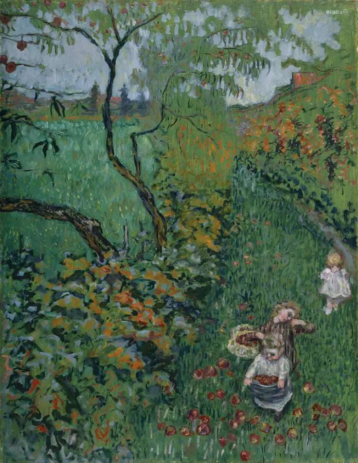 Reproduction du tableau « Cueillette de pommes - Pierre Bonnard » par Alpha Reproduction en peinture à l’huile