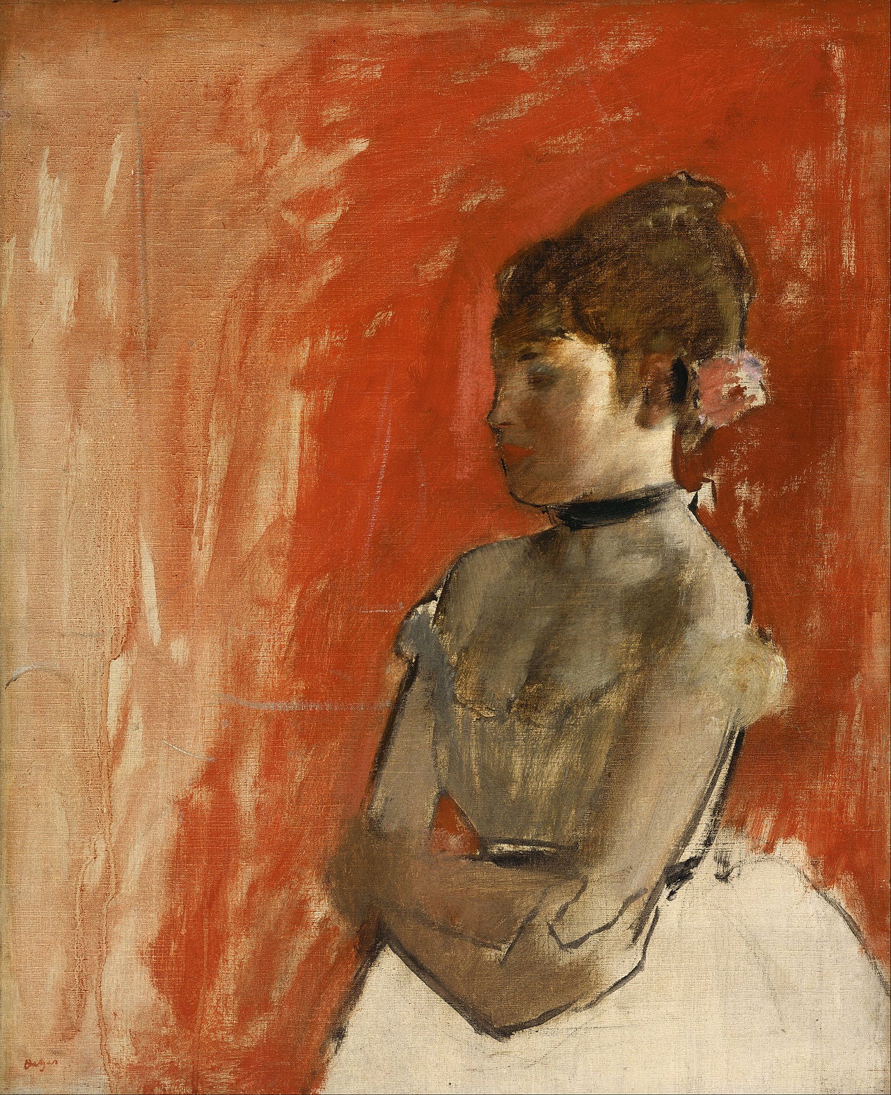 Reproduction du tableau « Danseur de ballet avec les bras croisés - Edgar Degas » par Alpha Reproduction en peinture à l’huile