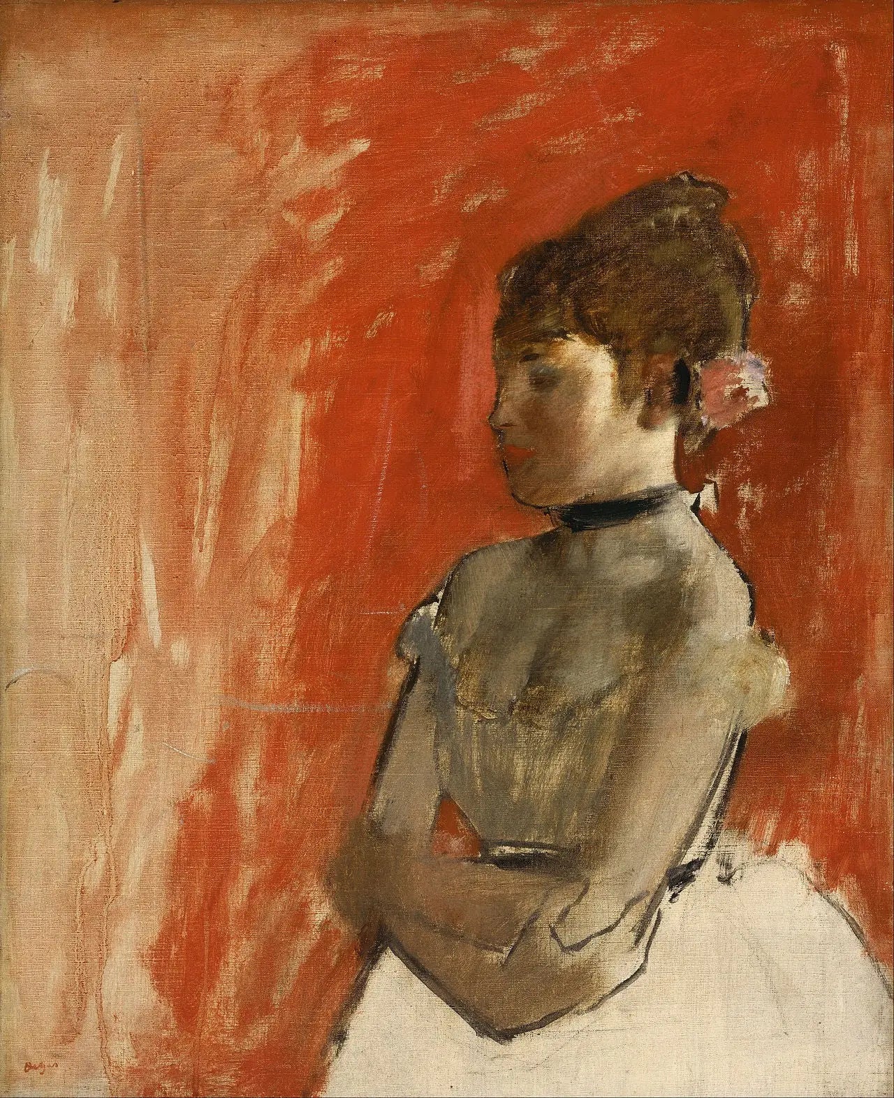Reproduction du tableau « Danseur de ballet avec les bras croisés - Edgar Degas » par Alpha Reproduction en peinture à l’huile