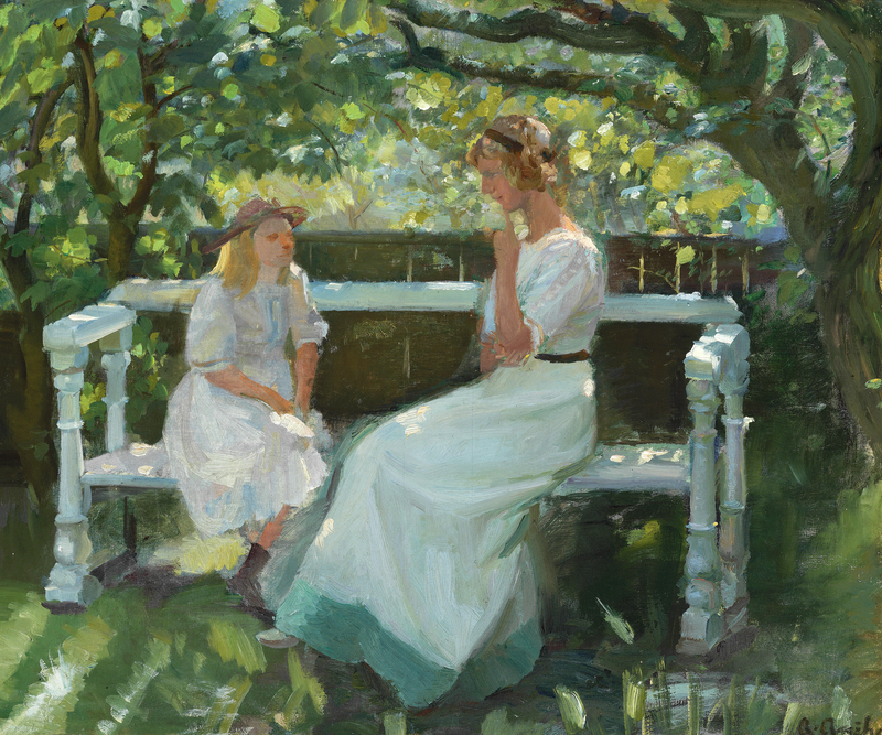 Dans le jardin. - Anna Ancher