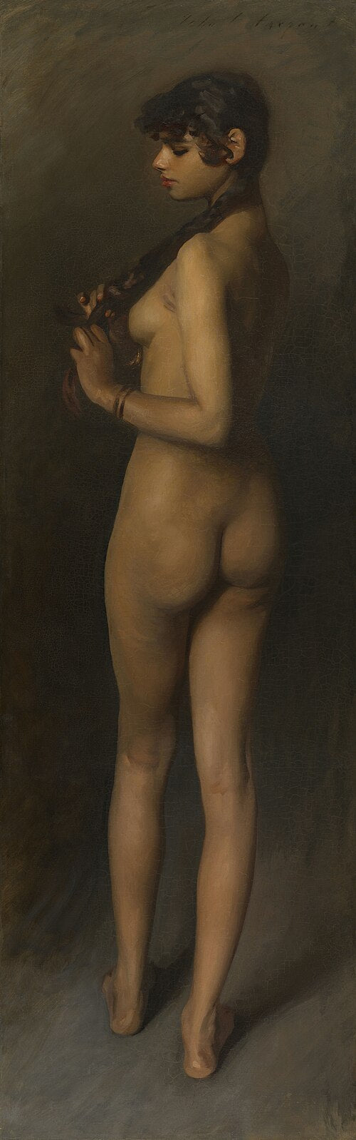 Reproduction du tableau « Fille égyptienne nue - John Singer Sargent » par Alpha Reproduction en peinture à l’huile
