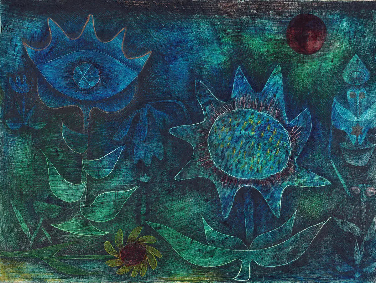 Fleurs dans la nuit - Paul Klee - Alpha Reproduction