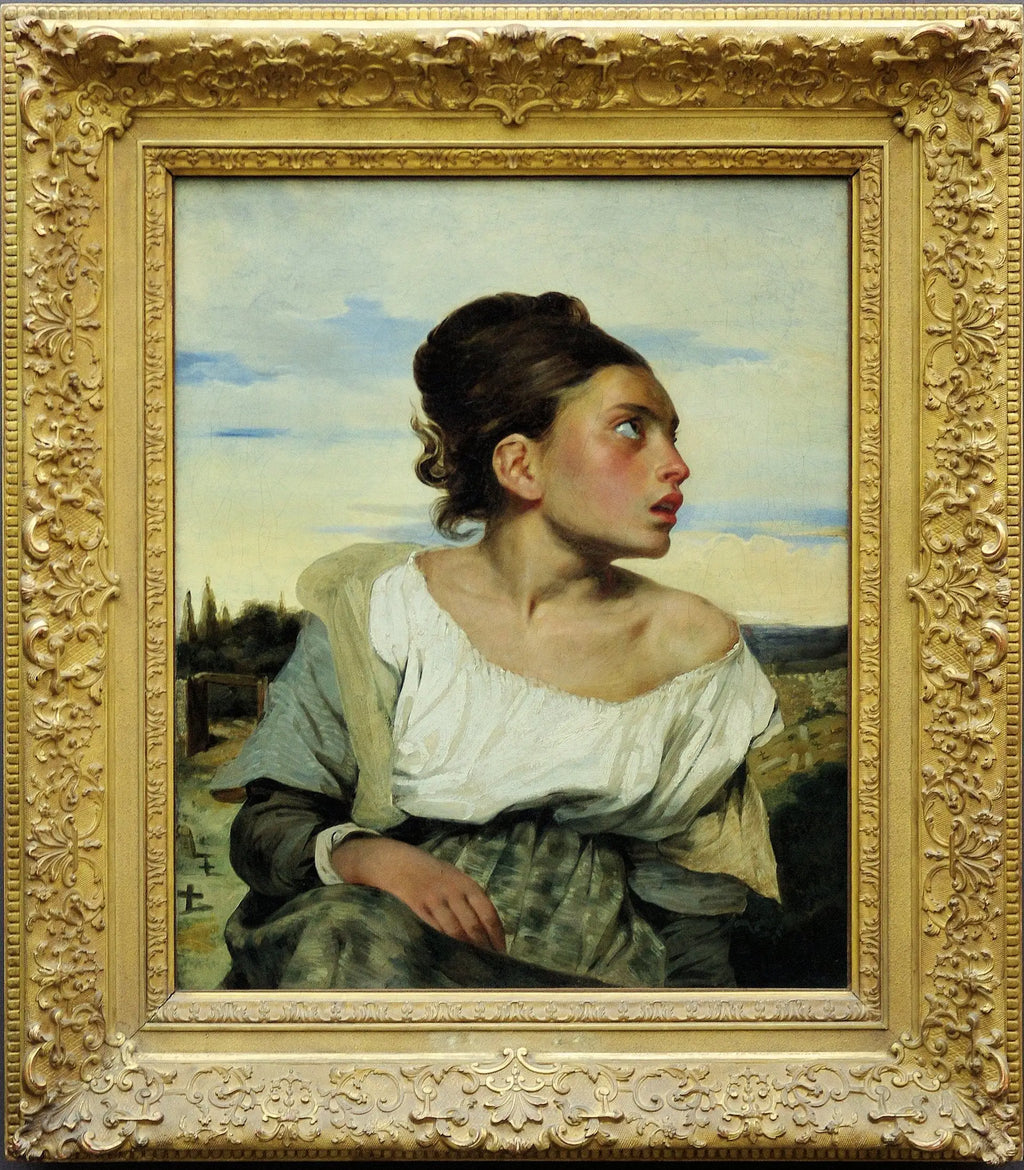 Jeune Orpheline au cimetière - Eugène Delacroix - Alpha Reproduction