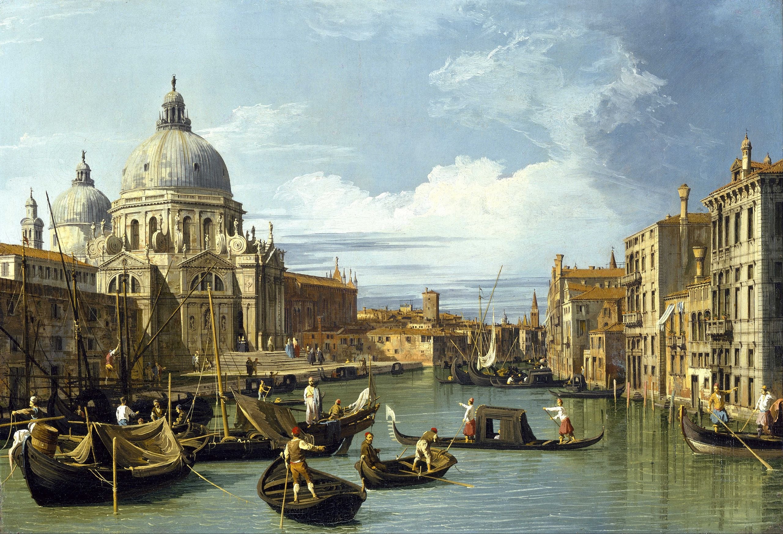 L'Embouchure du Grand Canal, Venise - Canaletto