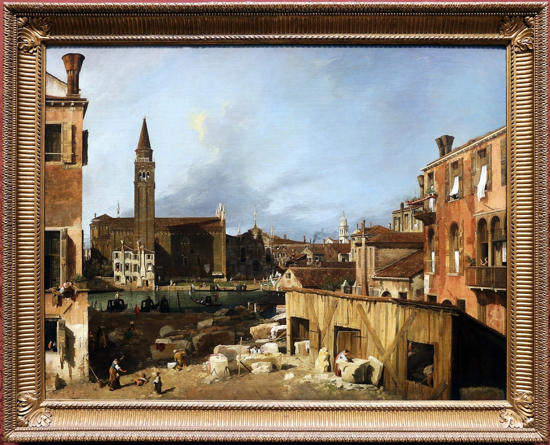 La Cour du tailleur de pierre - Canaletto