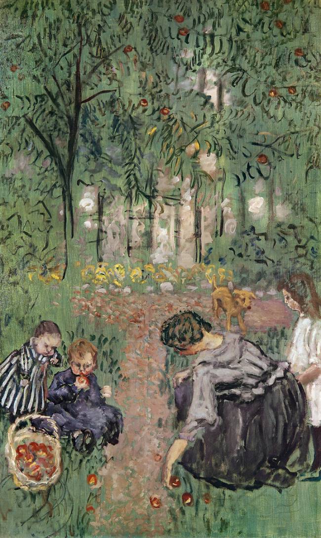 Reproduction du tableau « La Cueillette des pommes - Pierre Bonnard » par Alpha Reproduction en peinture à l’huile