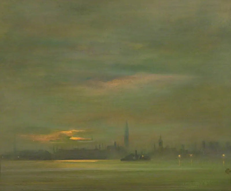 템스 강, 저녁 - 제임스 애봇 맥닐 휘슬러