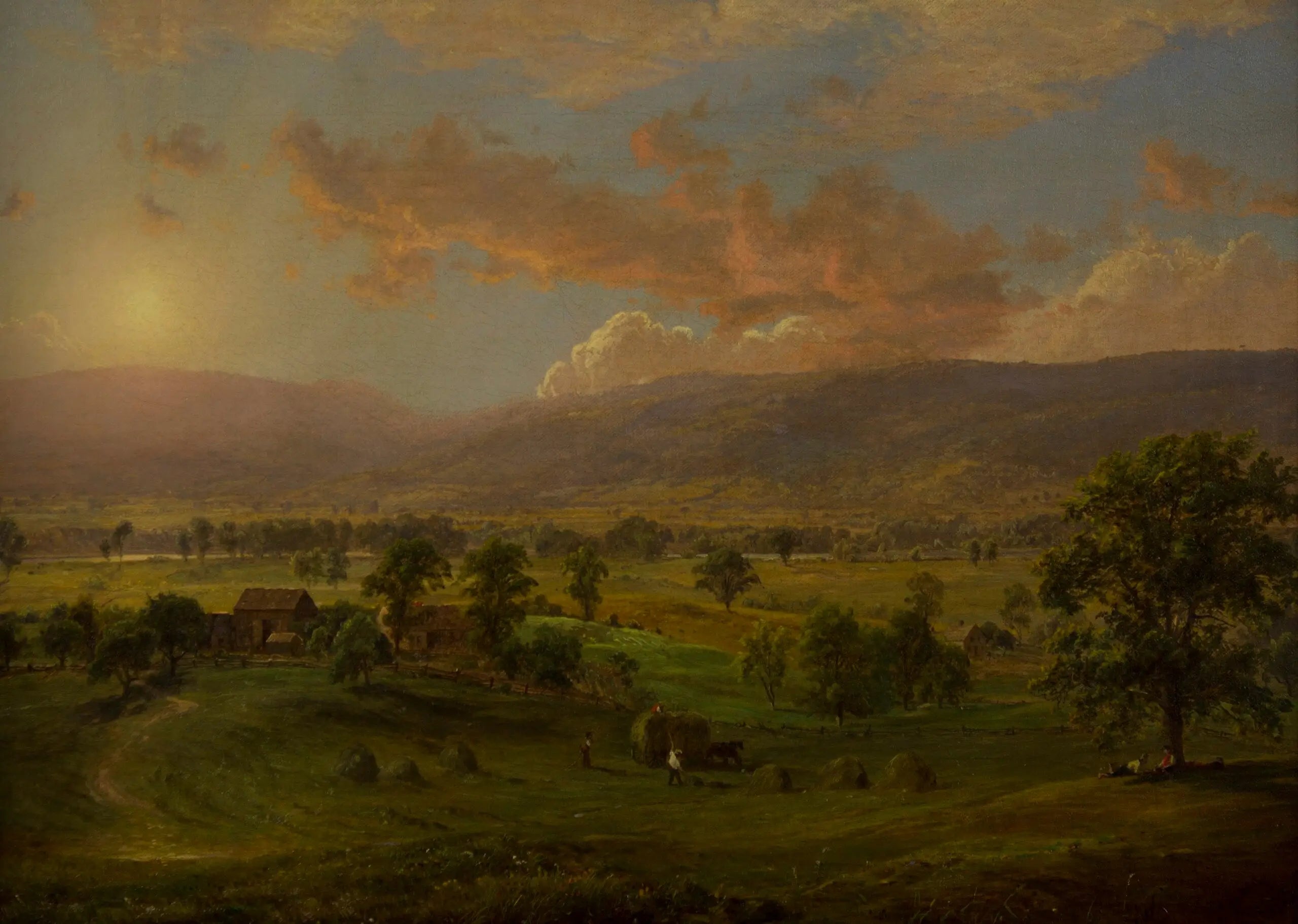 La vieille ferme vallée du Wyoming - Jasper Francis Cropsey - Alpha Reproduction