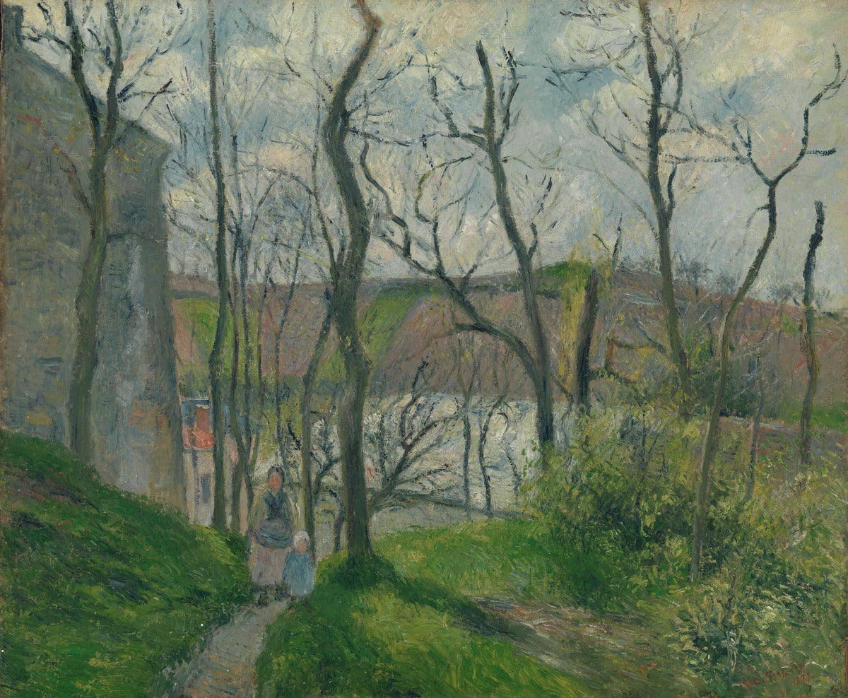 Reproduction du tableau « Le Palais Royal, L'Hermitage, Pontoise - Camille Pissarro » par Alpha Reproduction en peinture à l’huile