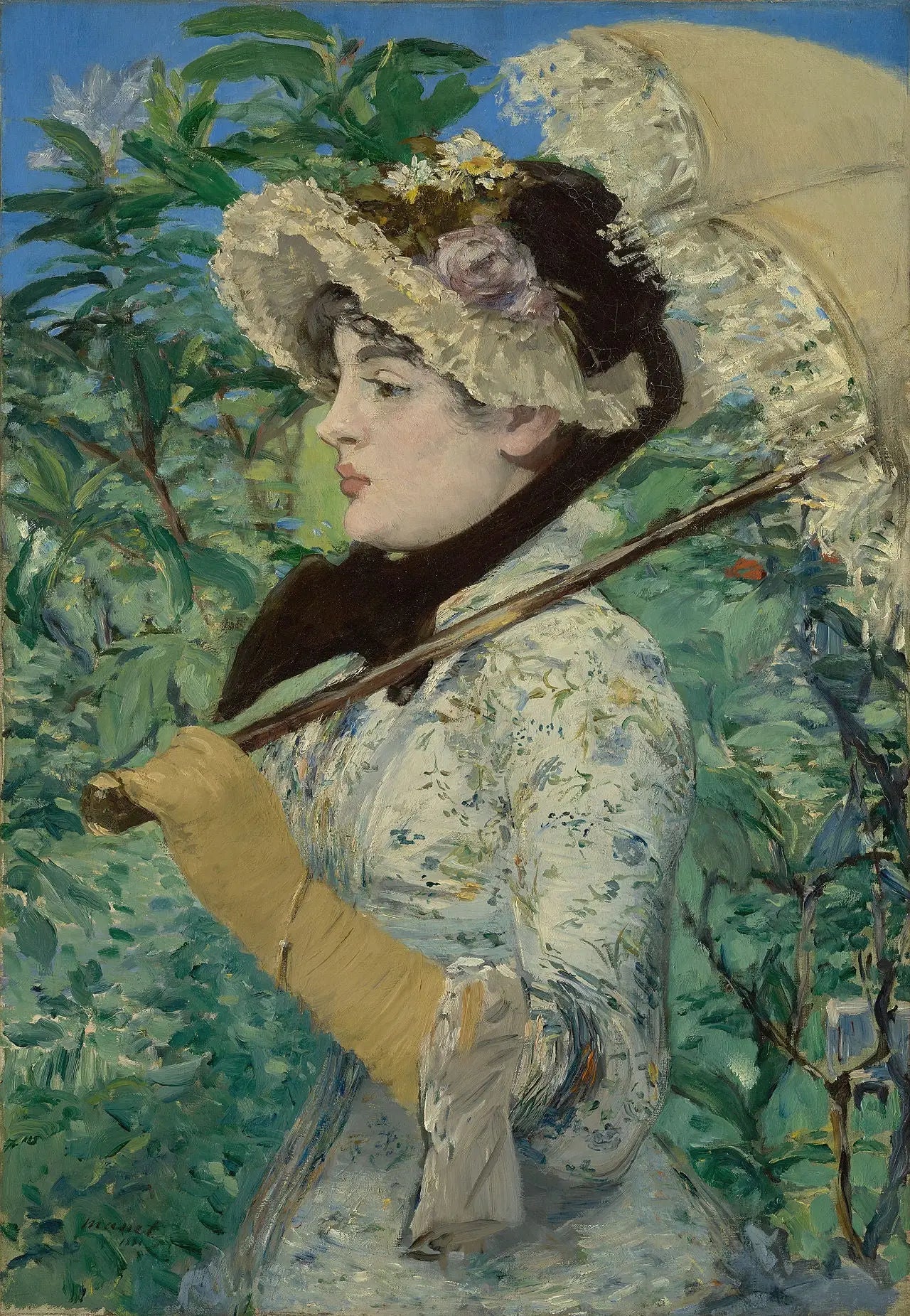 Reproduction du tableau « Le Printemps - Édouard Manet » par Alpha Reproduction en peinture à l’huile