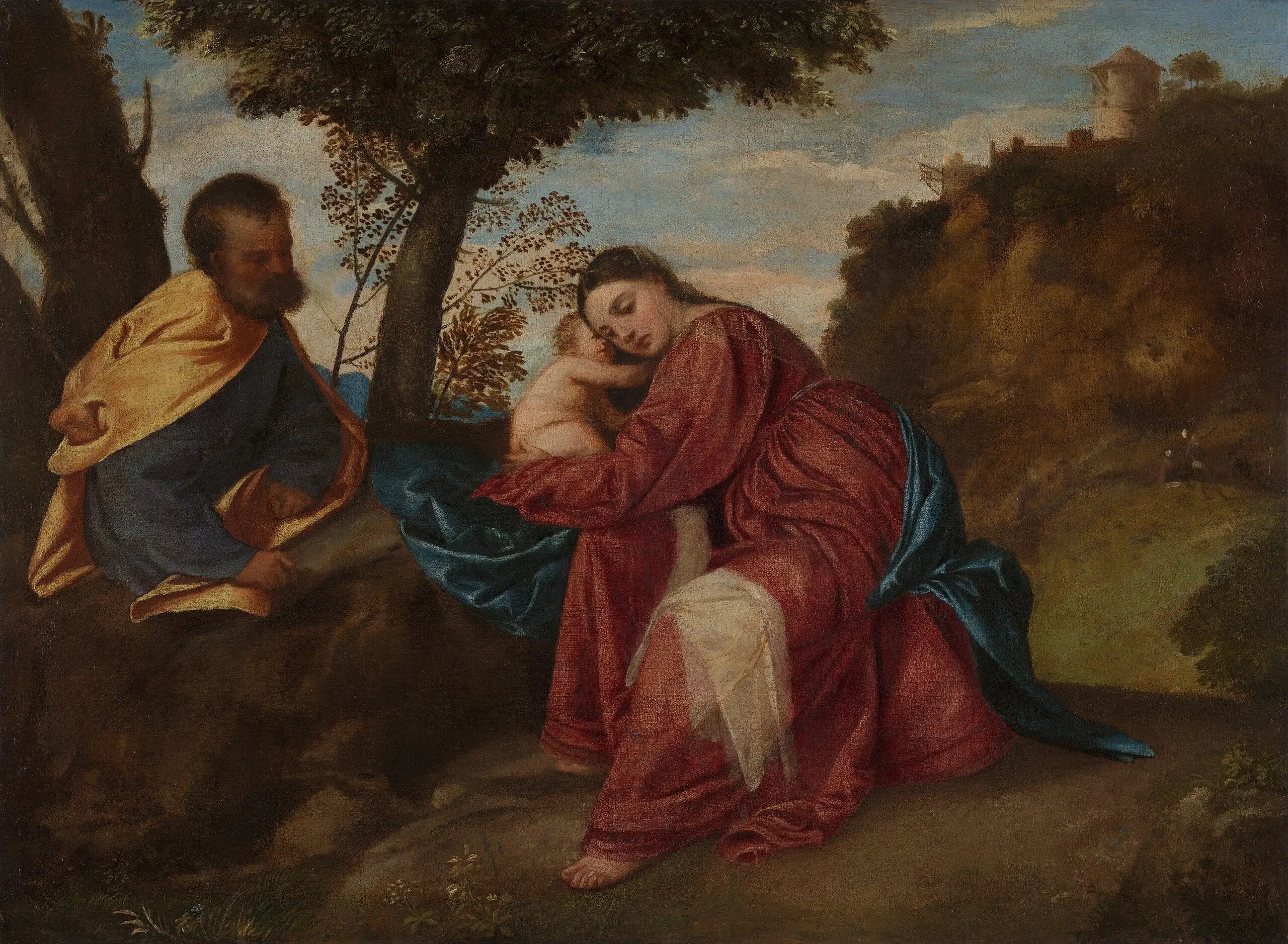 Le Repos pendant la fuite en Égypte - Titian - Alpha Reproduction