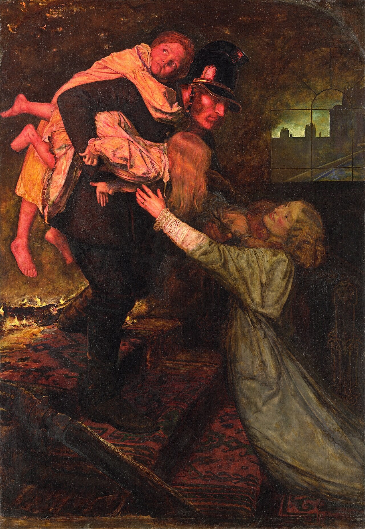 Le Sauvetage - John Everett Millais