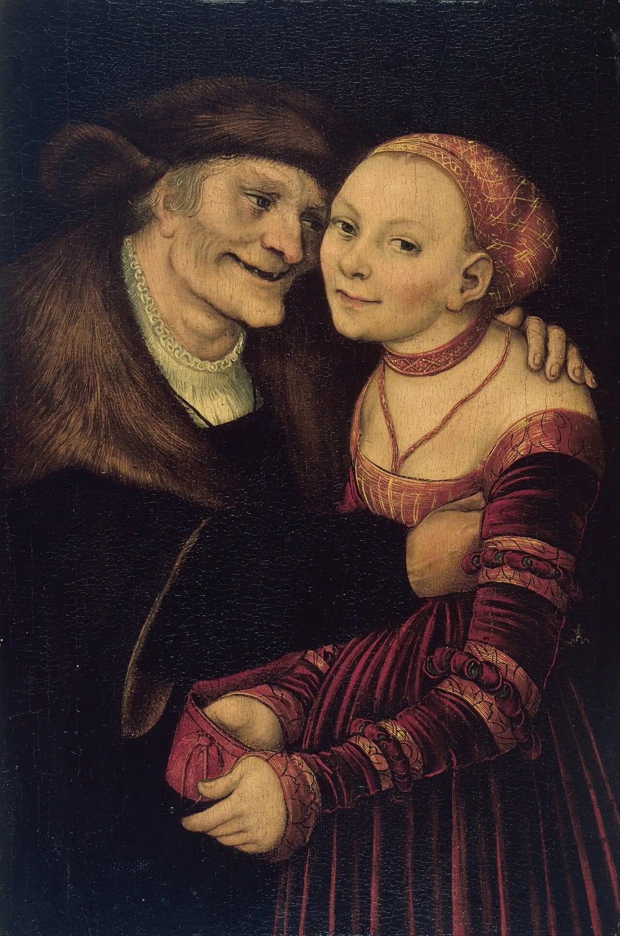 Le couple mal assorti - Lucas Cranach the Elder - Alpha Reproduction