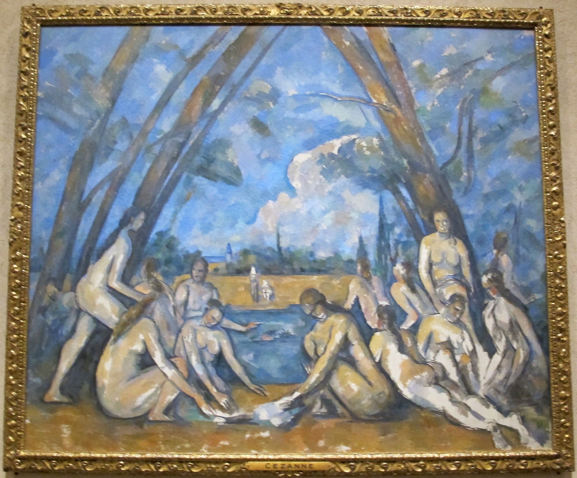 큰 목욕하는 사람들 - Paul Cézanne