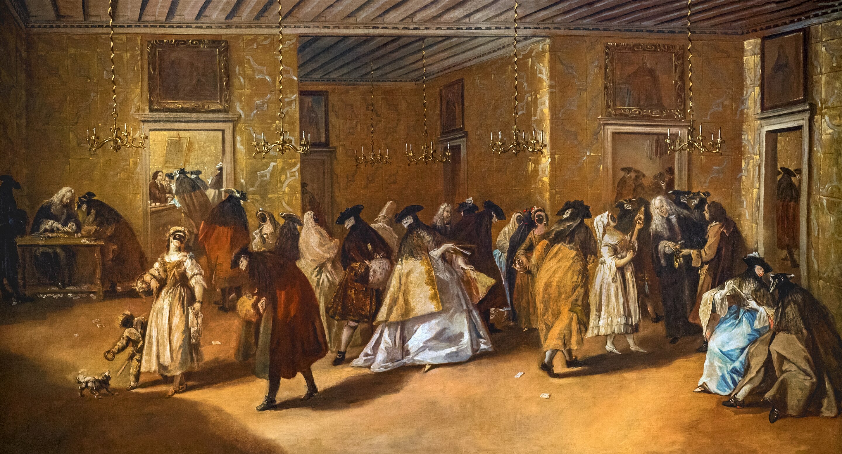 Le salon privé (casino) du palais Dandolo de San Moisè - Francesco Guardi