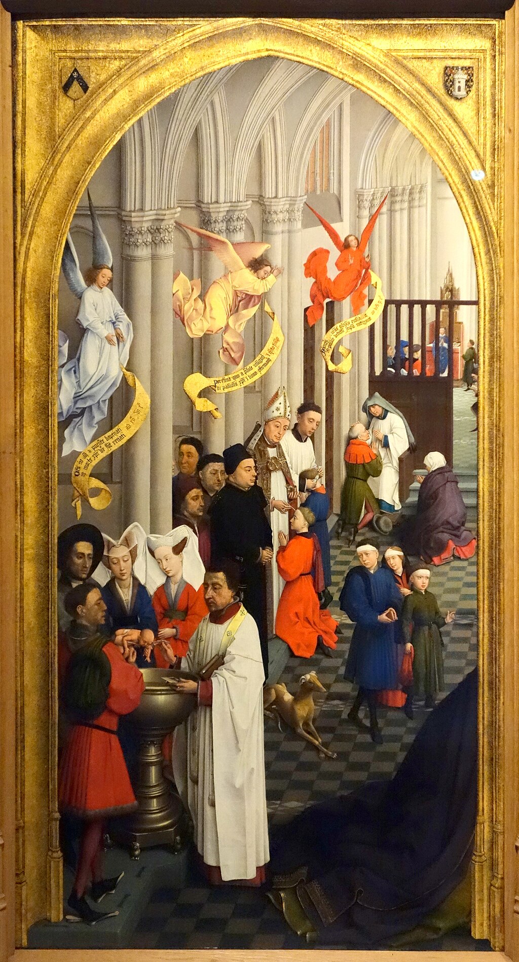 Les sept sacrements (panneau de gauche) - Rogier van der Weyden