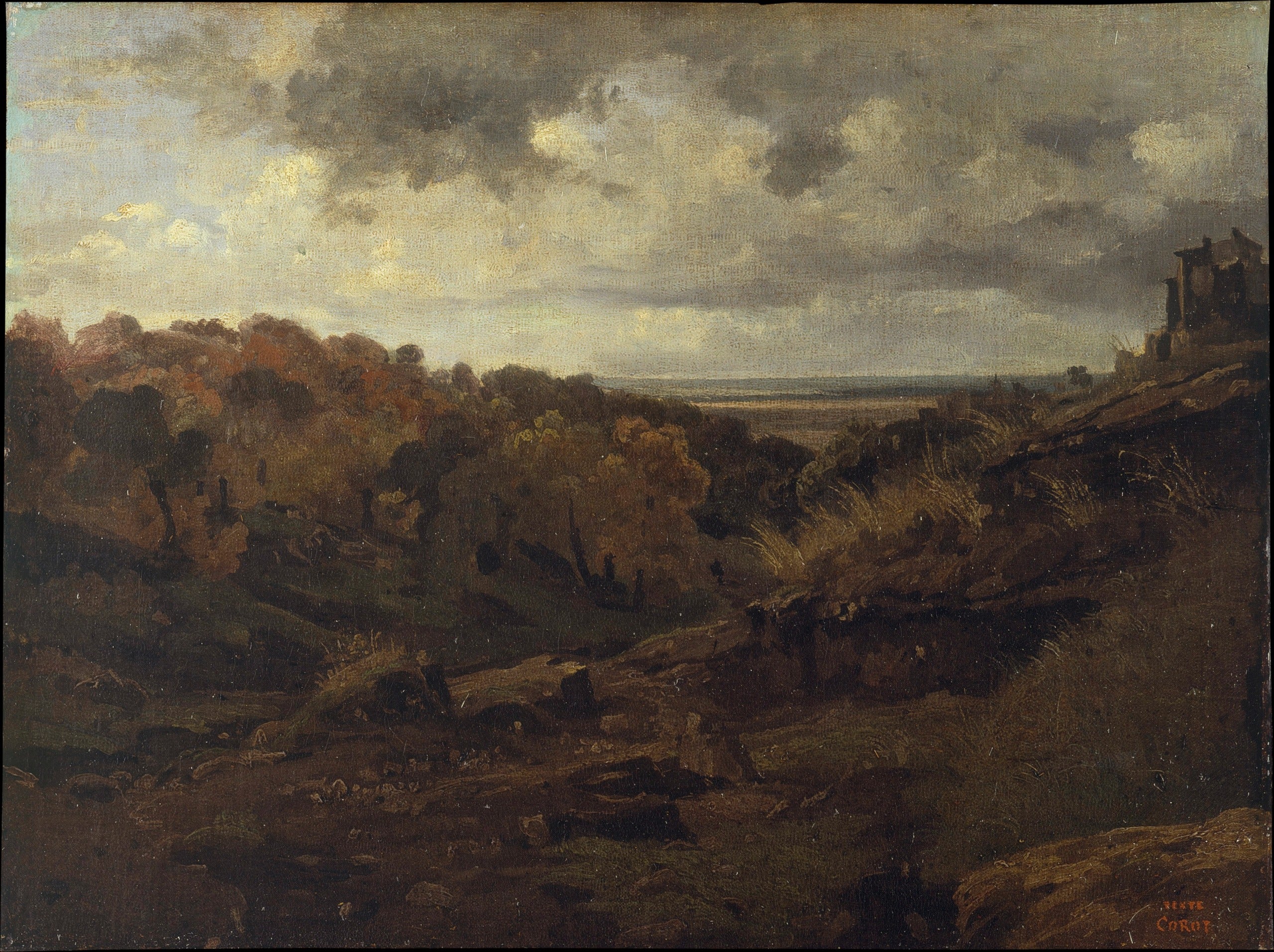 Marin. Grande vallée boisée - Jean-Baptiste Camille Corot