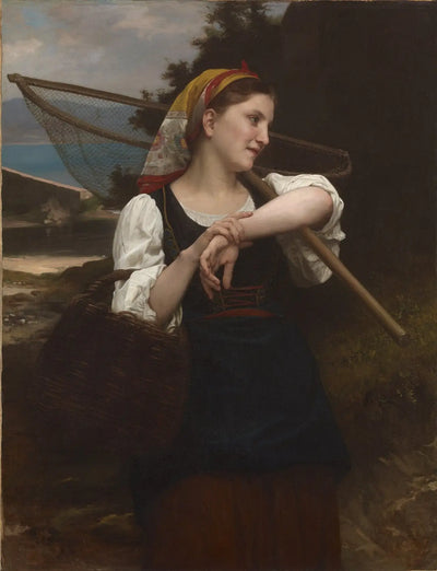 Reproduction du tableau « Pêcheuse - Bouguereau » par Alpha Reproduction en peinture à l’huile