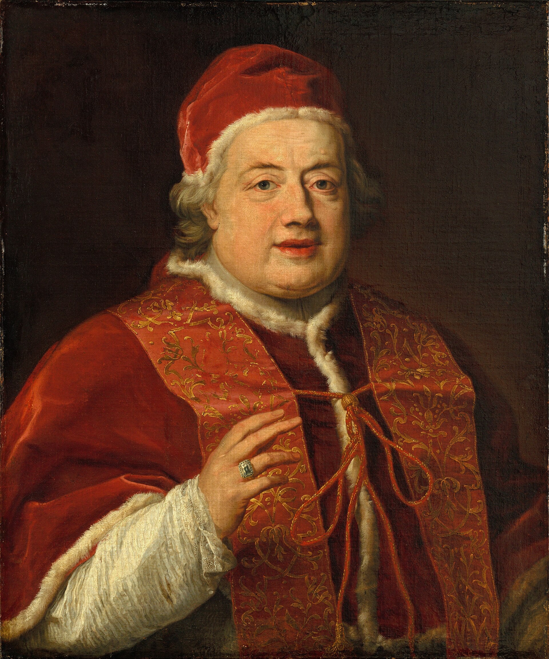 Portrait en buste du pape Clément XIII - Pompeo Batoni