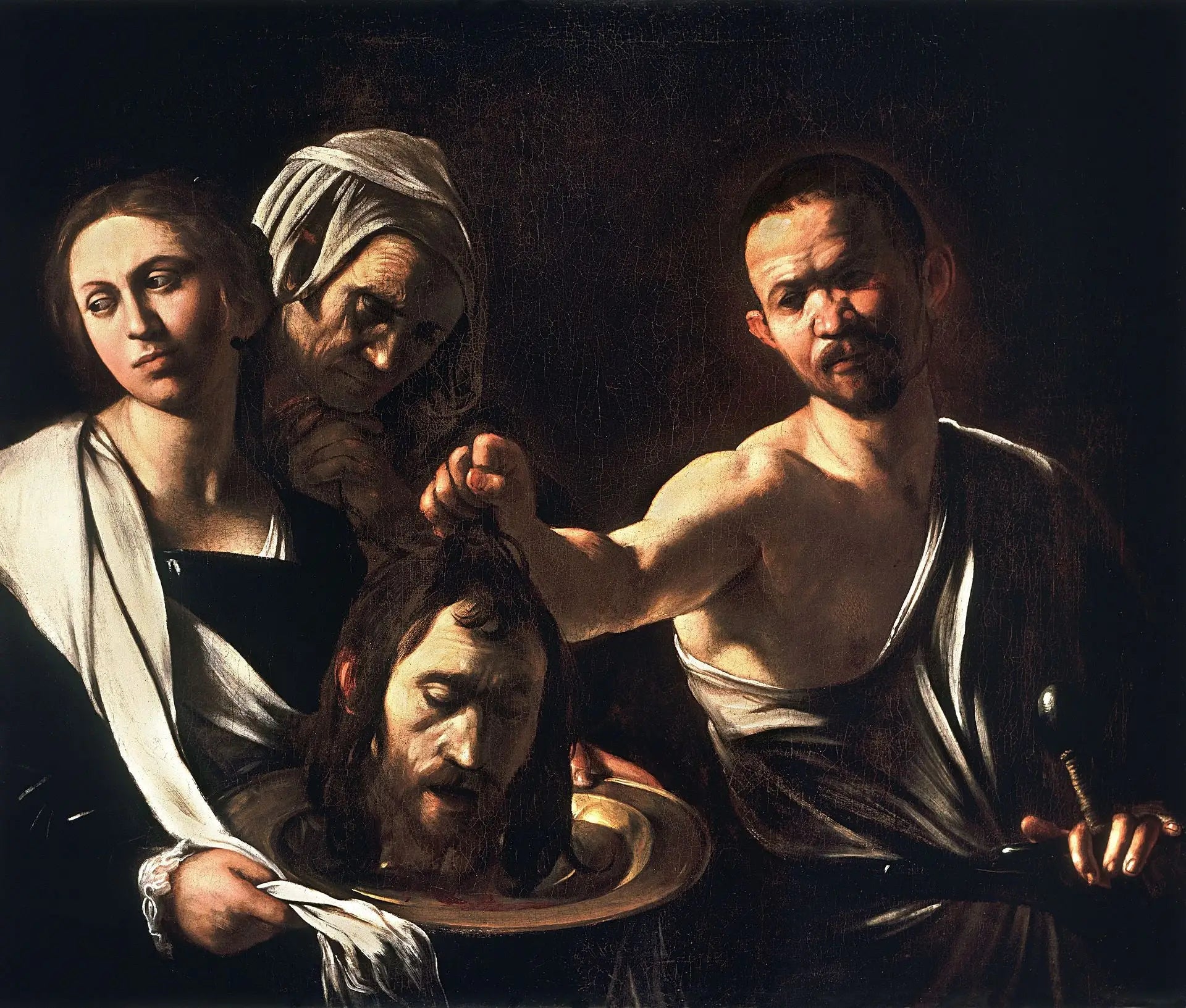Reproduction du tableau « Salomé avec la tête de saint Jean-Baptiste - Le Caravage » par Alpha Reproduction en peinture à l’huile