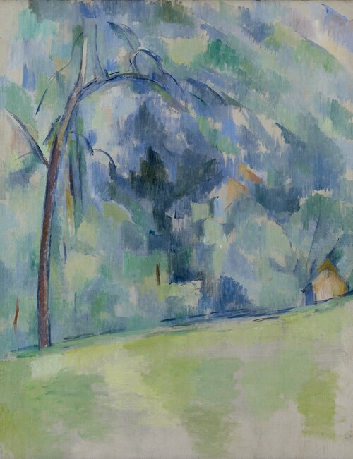 Reproduction du tableau « Sous-bois provençal - Paul Cézanne » par Alpha Reproduction en peinture à l’huile